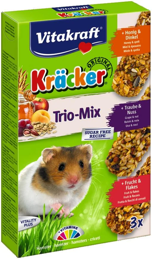 VITAKRAFT BATON HAMSTERI TRIO MIX MIERE/NUCI/FRUCTE 3 BUC